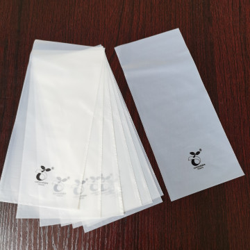 厂家批发pe生物降解塑料袋玉米淀粉基自粘封口袋pla白色袋子