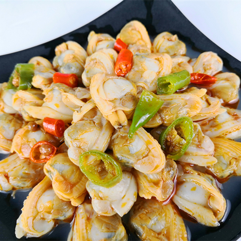 百盛千鲜冻煮杂色蛤肉花甲肉 冷冻花甲肉 蛤蜊花蚬子1kg*10包