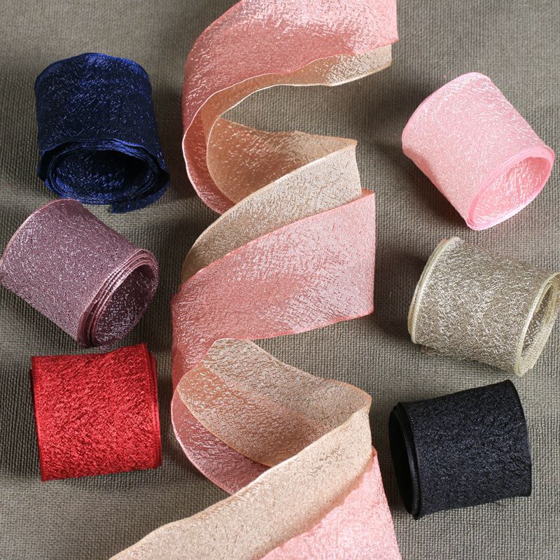 哑光木棉纱带 diy鲜花包装手工头饰材料花艺蛋糕烘焙哑光木棉纱带