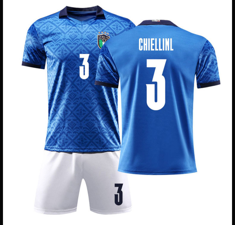 意大利足球服套装定制 比赛训练服成人男女运动服透气短袖足球衣