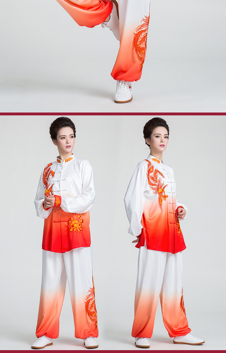 古韵中华新款太极服女时尚中国风比赛表演服练功服男春秋太极服装