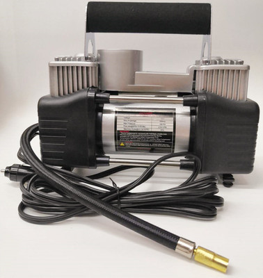 汽车充气泵车载轮胎打气泵自行车电动车便携式汽车双缸打气泵