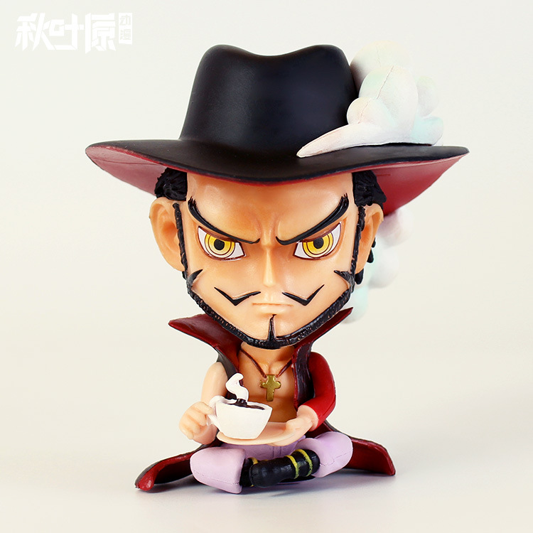 海贼王手办 七武海 大头公仔 q版鹰眼 乔拉可尔·米霍克 手办模型