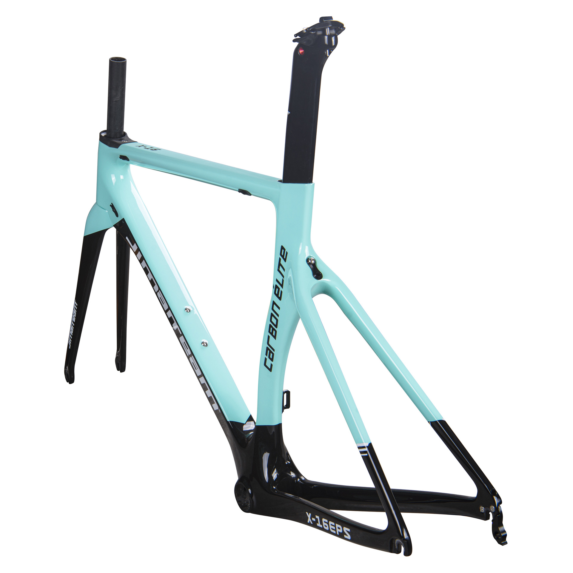 2021款jimaiteam碳纤维自行车车架破风公路车架x-16系列/比安琪绿