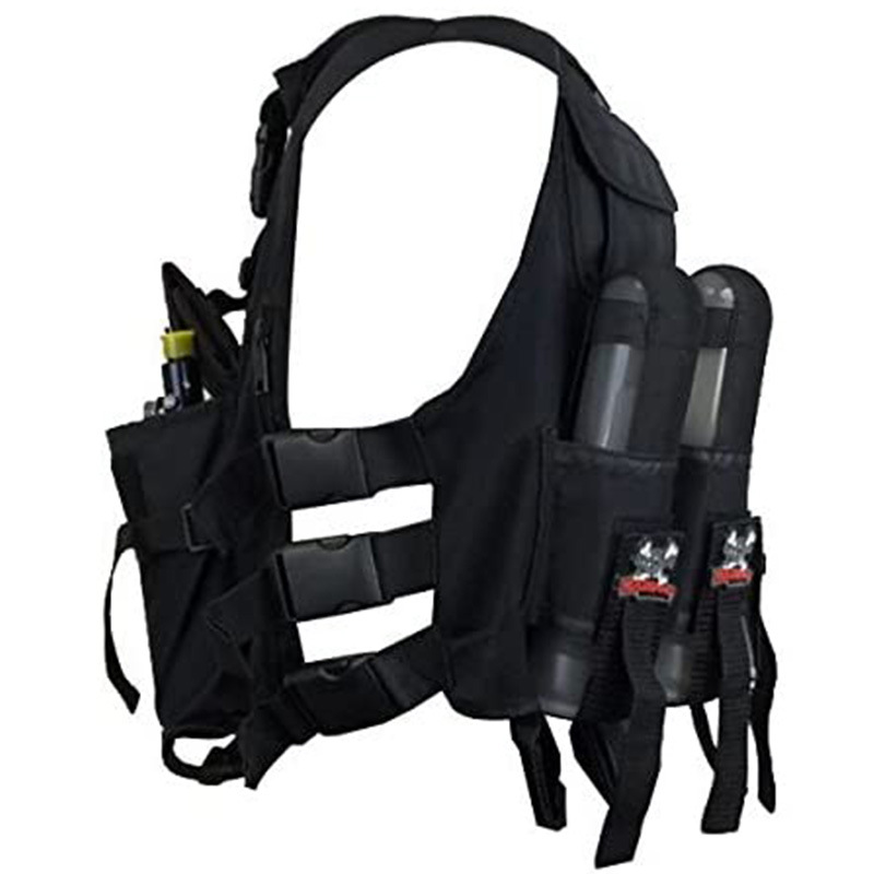 跨境新款轻型战术彩弹运动背心可容纳4个球舱厂家定制战背夹背
