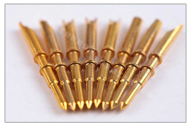 镀金探针 高品质镀金 电子元件器 连接器探针 电子镀金铜探针