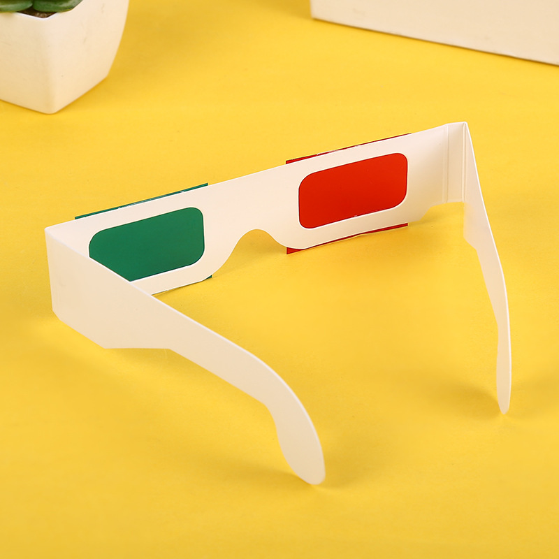 学生diy自制3d眼镜科学小制作实验发明红蓝卡纸眼镜教学配套器材