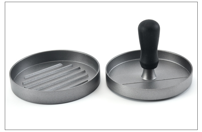 汉堡压肉器塑料手柄压肉饼器手动制作模具铝合金不粘肉饼压