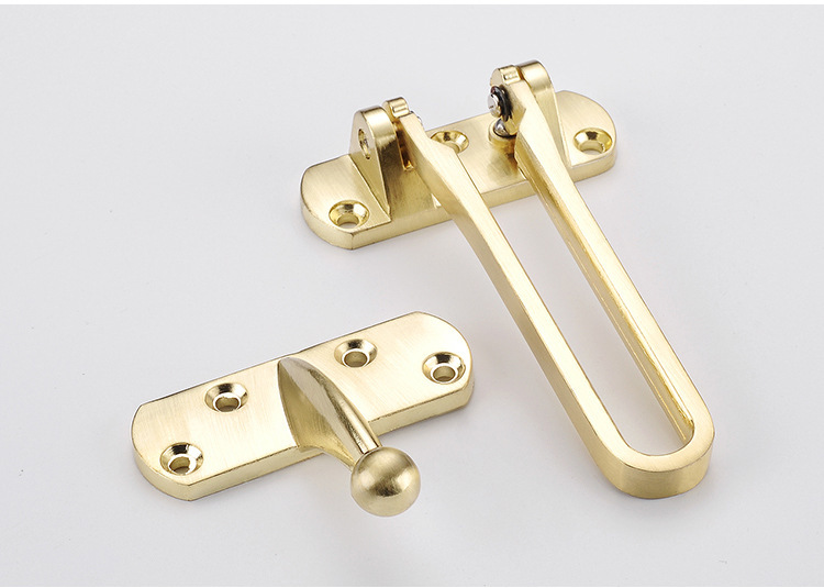 锌合金防盗扣 加厚房门锁扣门扣门链反锁扣 防盗锁宾馆酒店门栓