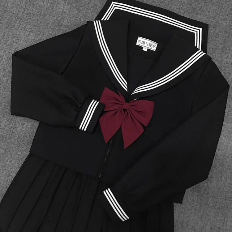 jk羽根领结平角领花纯色蝴蝶结酒红色羽根结大平角结巨制服赤色