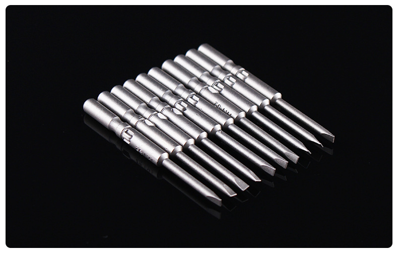 厂家供应 电动螺丝刀一字批头 s2电批一字刀头