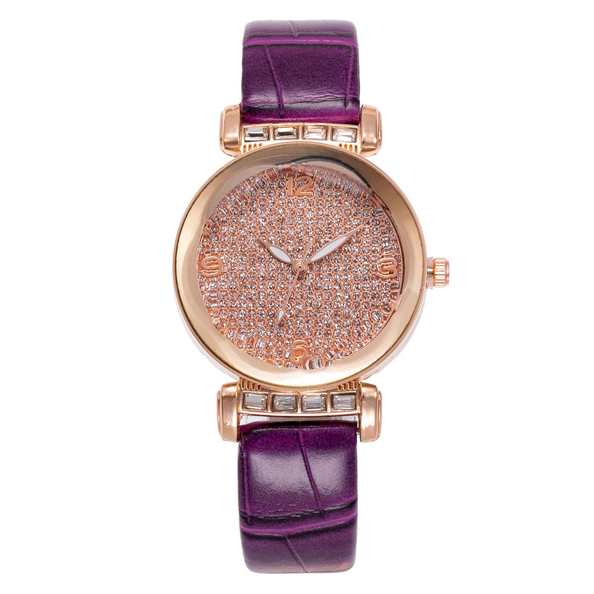 watch圆形网红皮带星空手表 时尚星空学生女士石英手表简约腕表