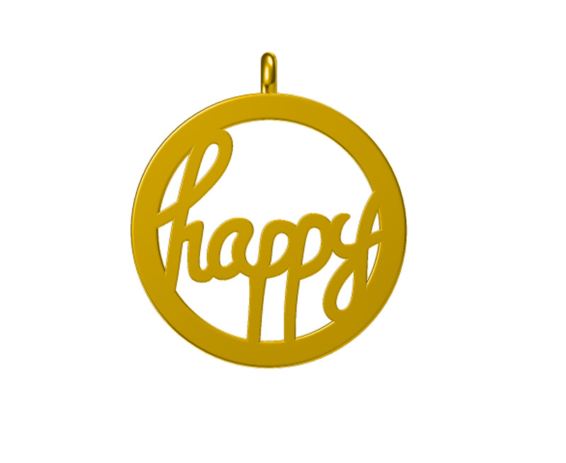 s925纯银圆形贝壳happy项链 ins网红白贝壳英文字母吊坠锁骨链女