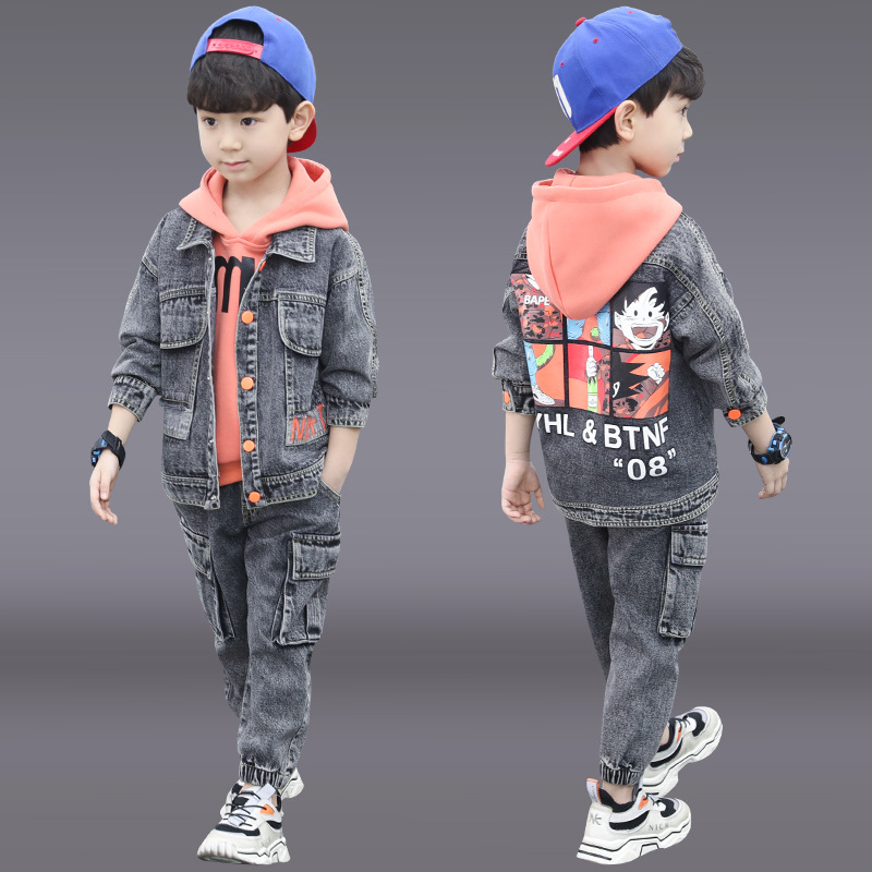童装男童秋装套装2021新款儿童秋季中大童秋款男孩帅气春秋衣服潮