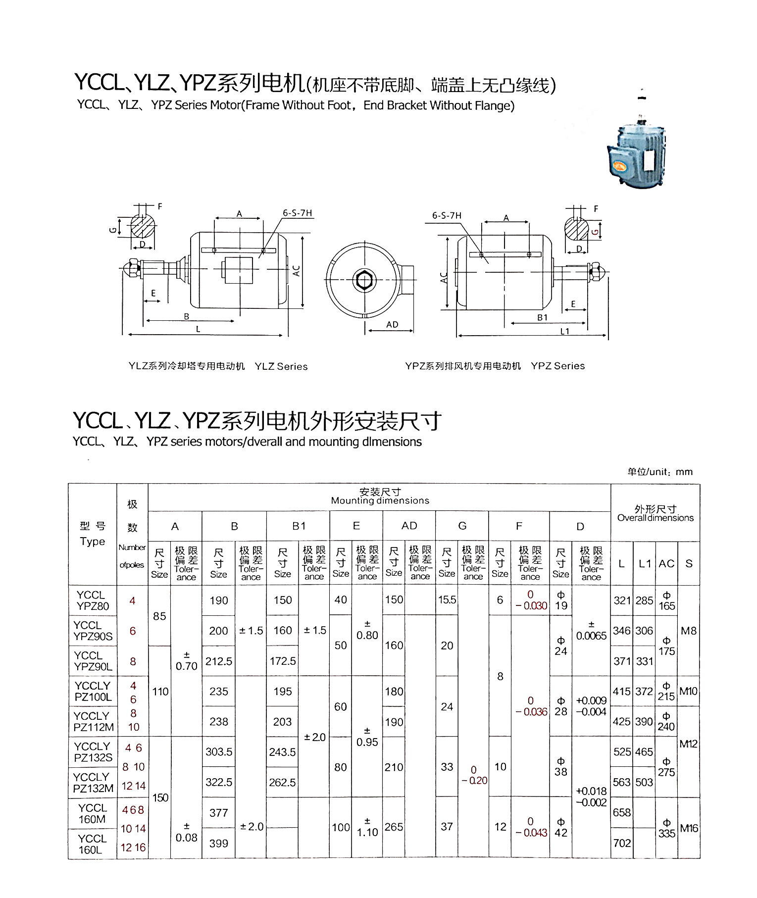 冷却塔电机 防水马达 yscl802-4/0.75kw 1.5kw冷却塔电机