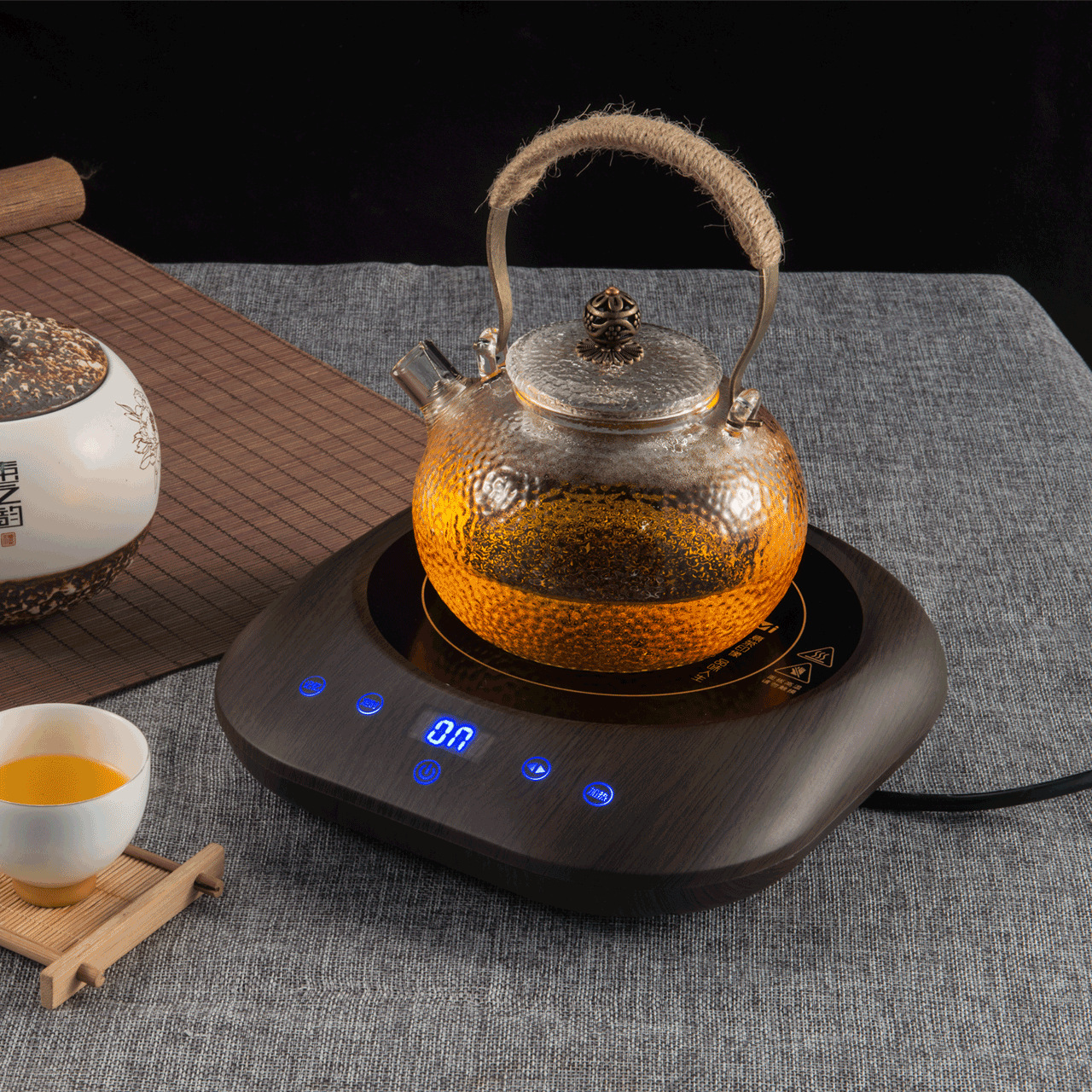 允硕讯米电陶炉电茶炉小型迷你玻璃壶摩卡壶咖啡煮茶器工厂家批发