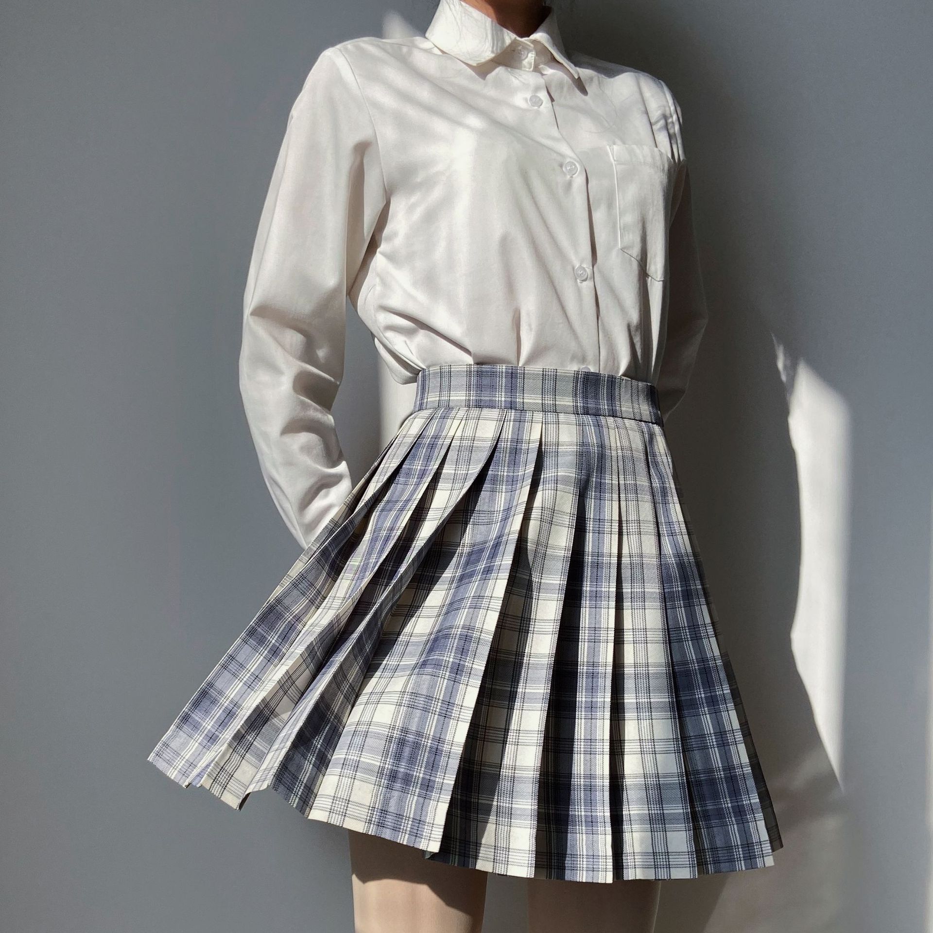 兔姬舍温柔一刀日系jk制服裙百褶裙短裙学生院风格子半身裙女秋冬