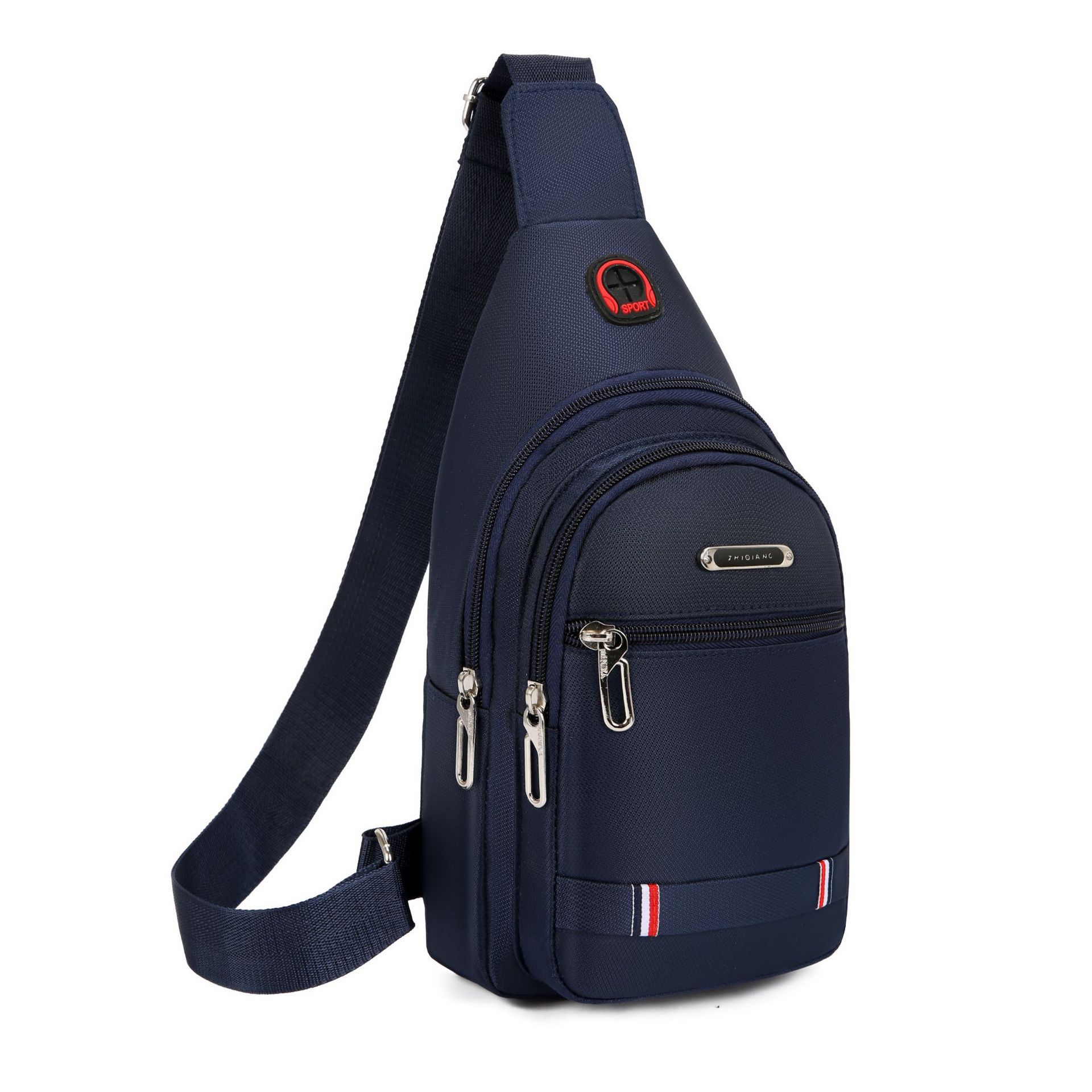 Korean Style New Multifunctional Small Backpack Simple Fashion Men's Shoulder Bag Large Capacity Portable Chest Bag Supply Wholesale