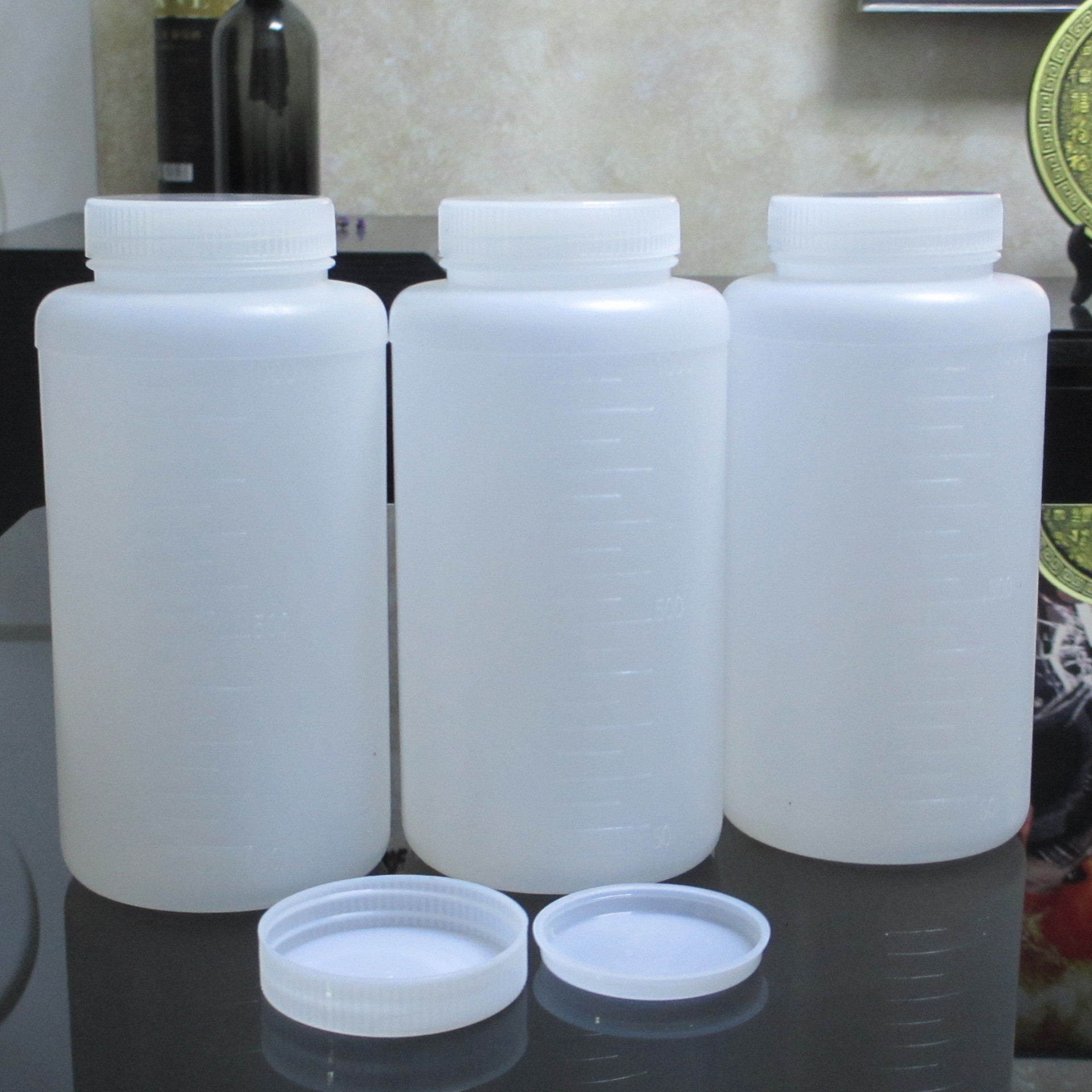 厂家供应250ml塑料瓶 广口瓶 大口试剂瓶 方形瓶 样品瓶子 分装瓶