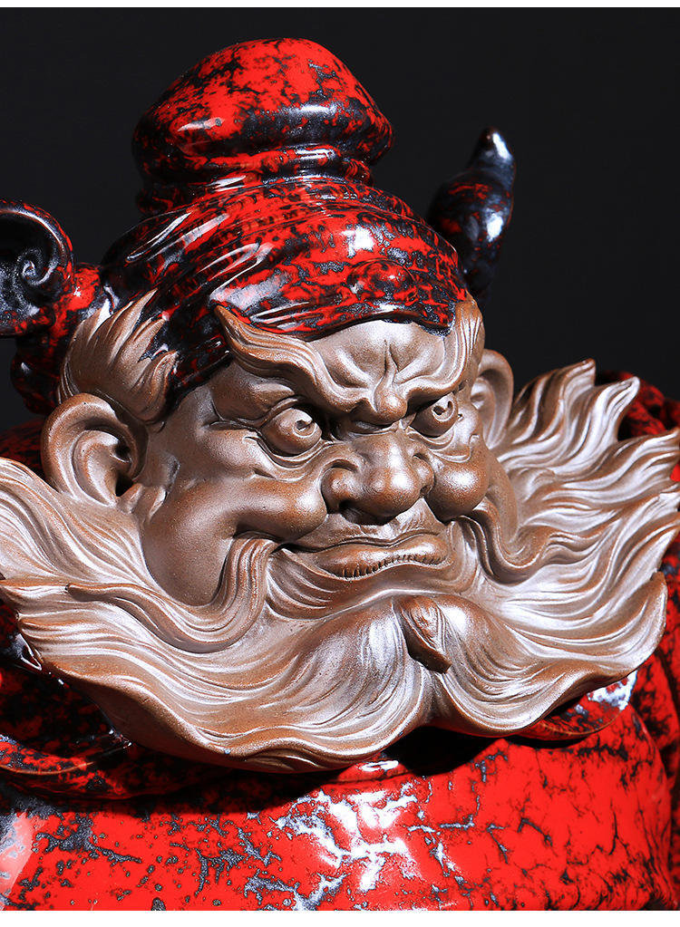王顺 钟馗摆件镇宅大师工艺家居客厅新中式镇宅装饰品