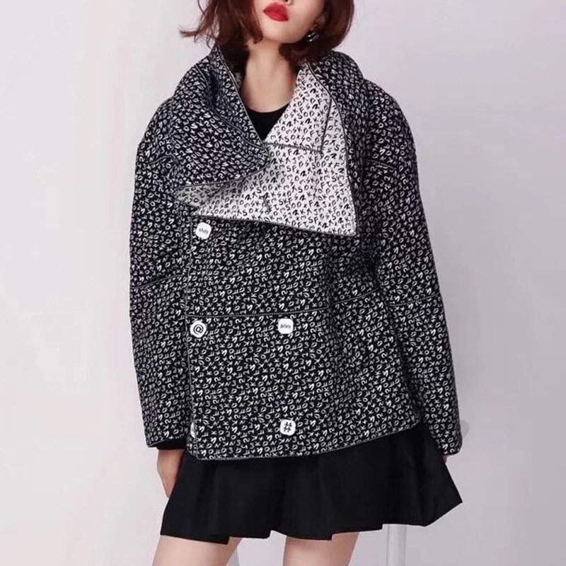 2020年阿玛施新特官方旗舰店女装秋冬新款条形码两面穿棉服外套衣