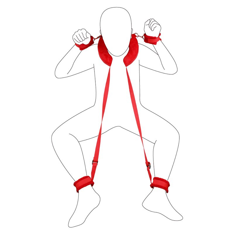 sm分腿带调教调情玩具体位固定成人情趣用品捆绑束缚带枕头性用品