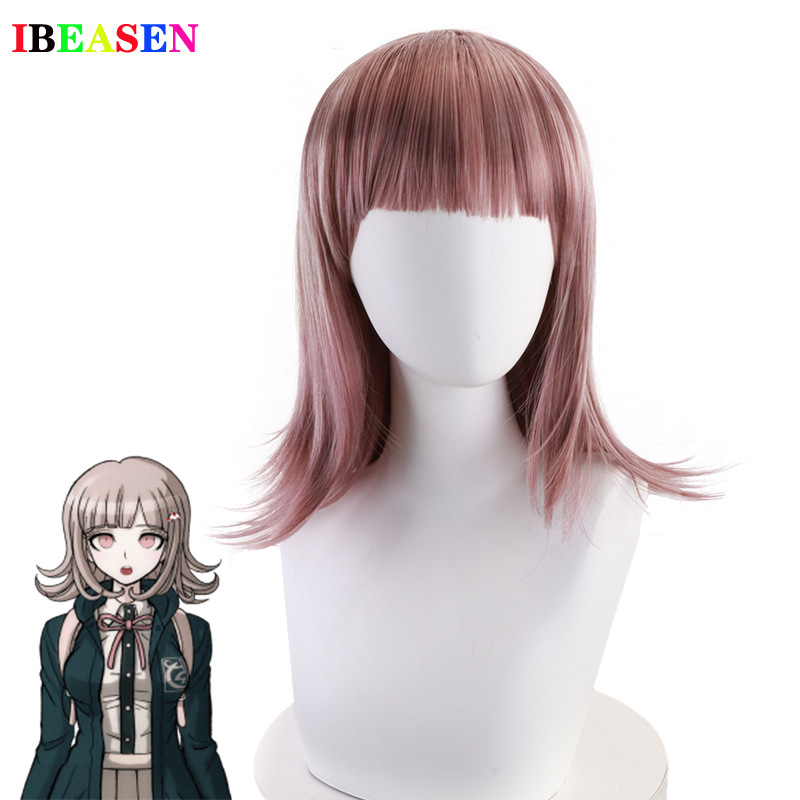 动漫弹丸论破 梨花卷发七海千秋cos假发 高温丝cosplay假发502a