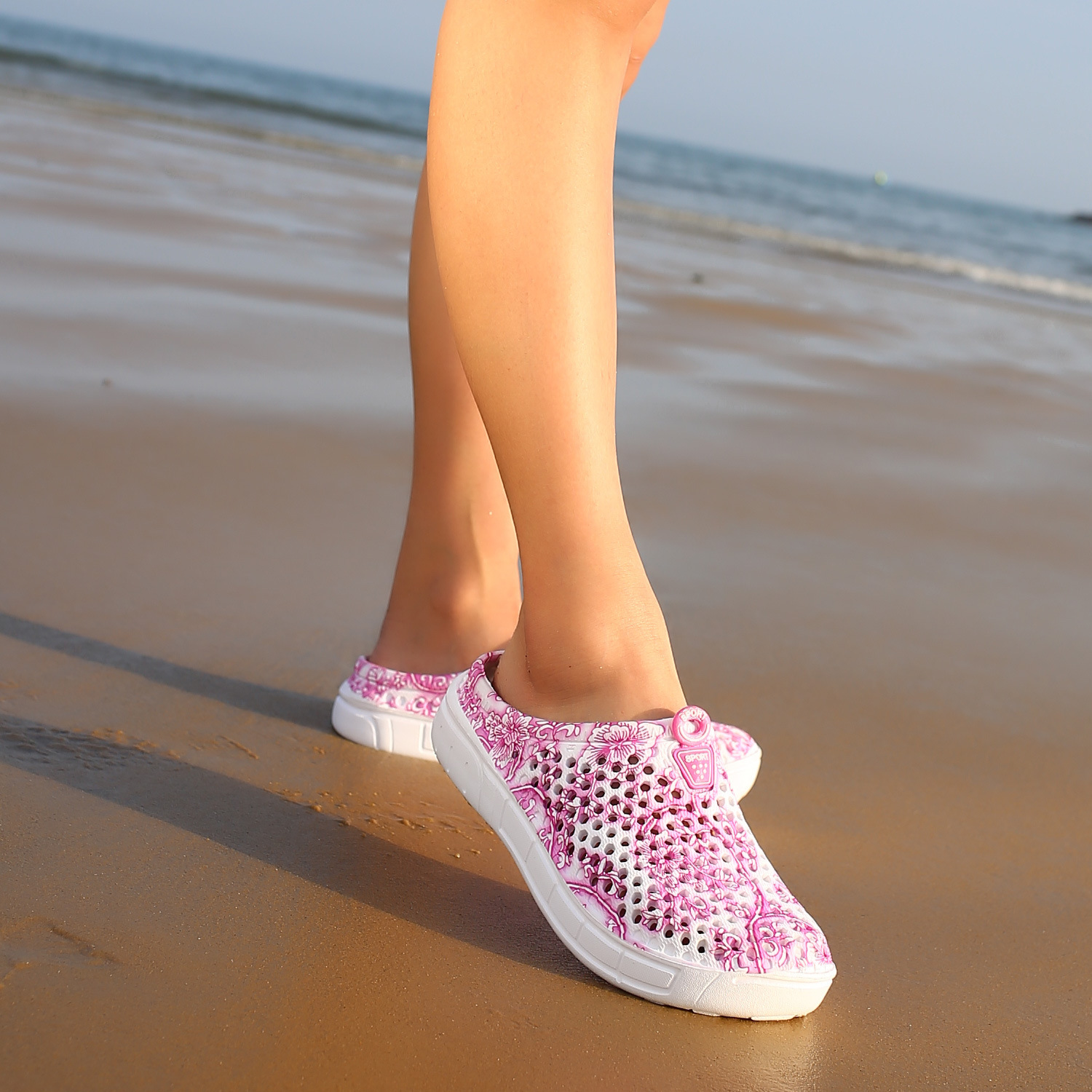 跨境2020 女鞋 womens shoes新款凉拖漂流沙滩透气凉鞋洞洞鞋
