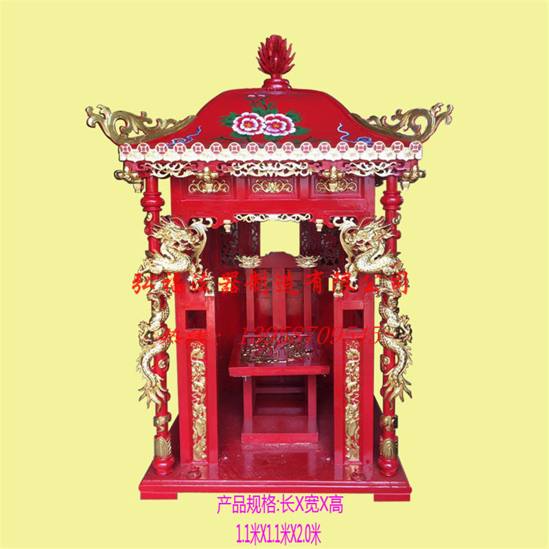 厂家直销 寺庙木雕佛轿神轿樟木木雕佛轿 祠堂木雕神轿