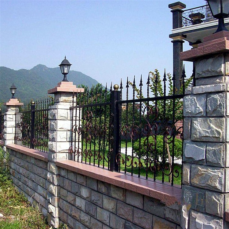 庭院放翻带尖加高铁艺护栏 欧式铁艺护栏 小区铁艺围墙厂家-阿里巴巴