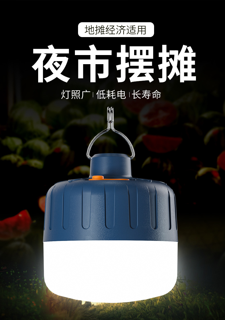 纬达斯led地摊灯创意夜摊充电式夜市摆地摊灯应急照明球泡夜灯泡