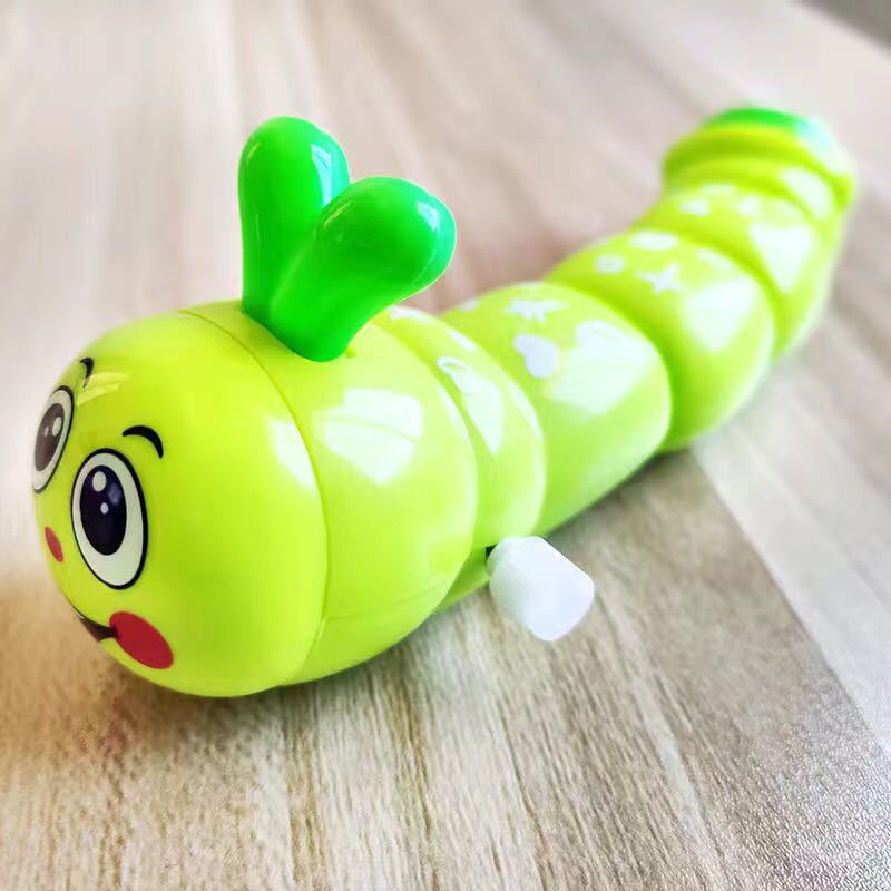 热销上链毛毛虫发条摇摆毛毛虫玩具怀旧经典上链发条玩具地摊货源