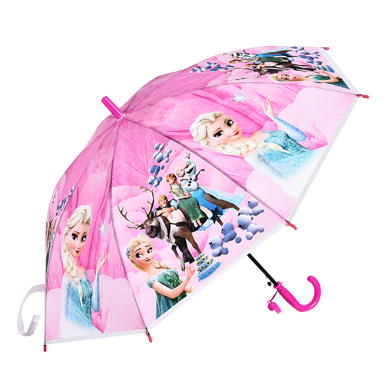 Cartoon Animation Poe Children's Umbrella Cute Creative Gift Umbrella Sun Protection 8-Bone Sun Protection Rain Cover a Variety of Small Long Umbrella