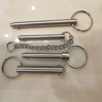 钢珠插销单双珠快拆快卸快锁快拔插销钢球带链条拉绳定位止动插销