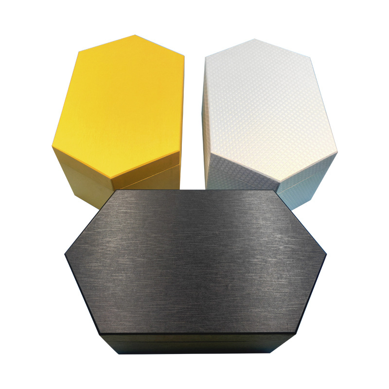 服饰礼盒定制 六角形多边形包装盒 六边形盒天地盖异型手工盒定做