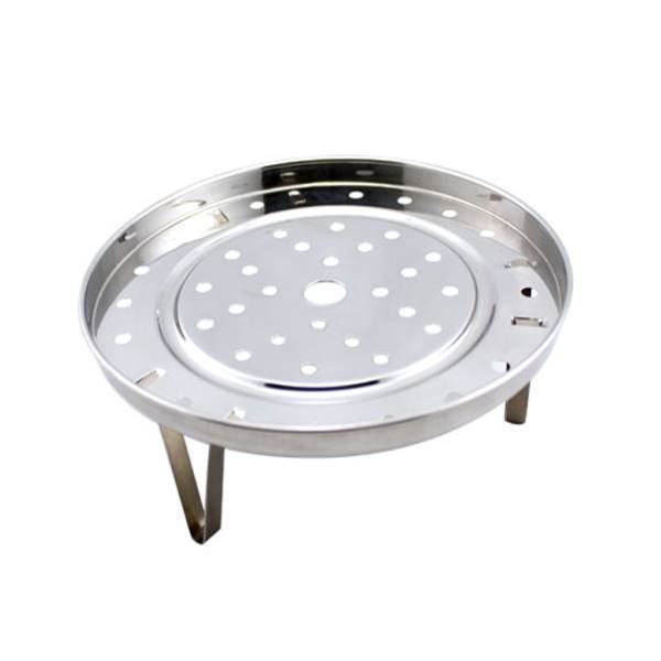 多功叠水果盘蒸能430不锈折变蒸盘不锈铁百架蒸笼收藏送百洁布