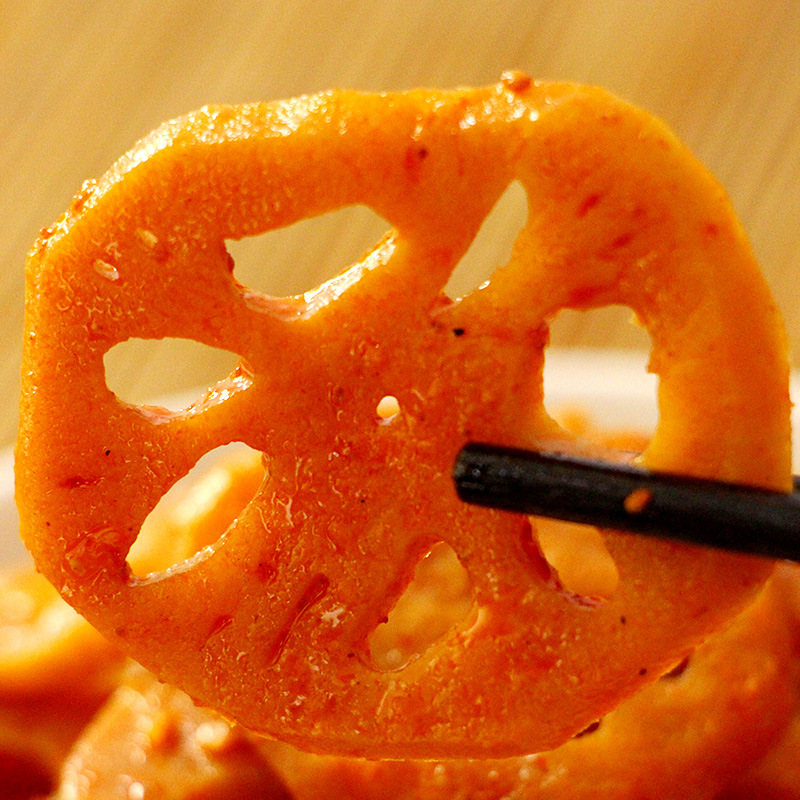 黑鸭味卤藕片 208g/袋 休闲食品小吃