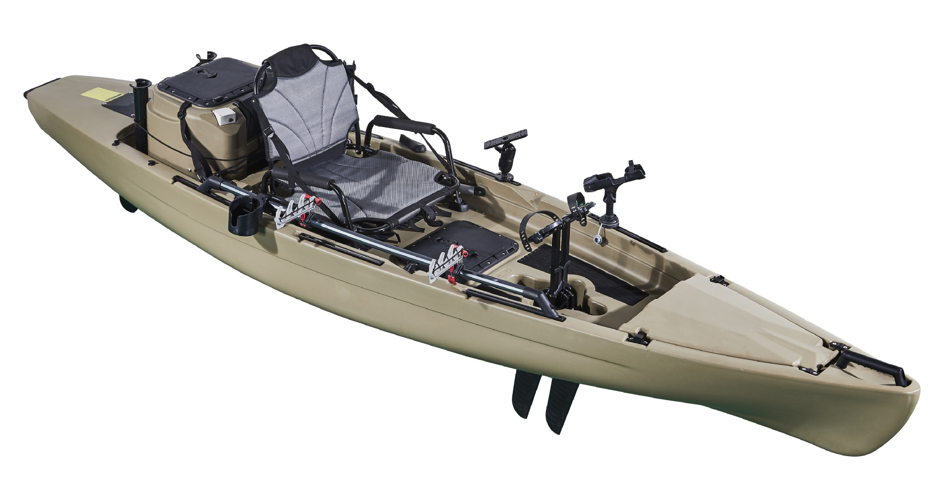 银河单人脚踏皮划艇k8 路亚钓鱼船可加装动力 塑料硬艇 厂家直销