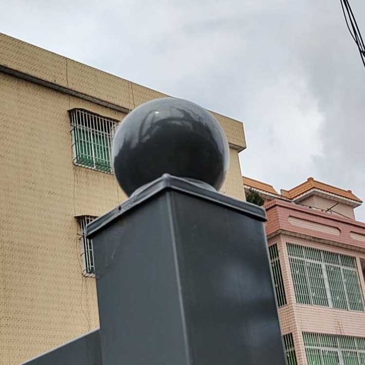 福建 锌钢护栏配件 80方冲压柱头 方管封口柱帽 分体脚盖规格齐全