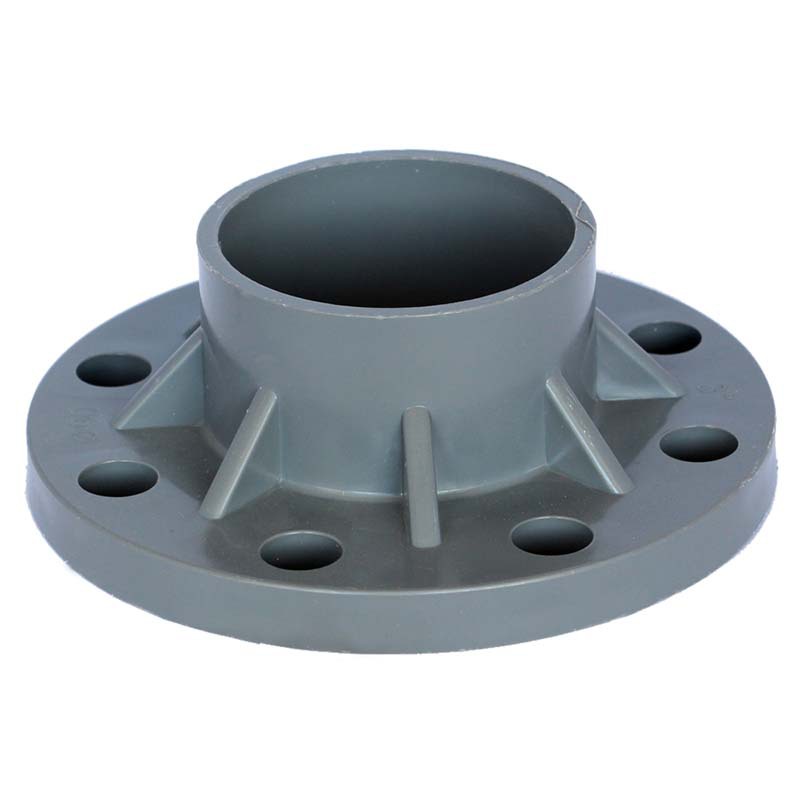 厂家直销pvc法兰 管件多规格一体法兰耐腐蚀耐高压水管管件批发