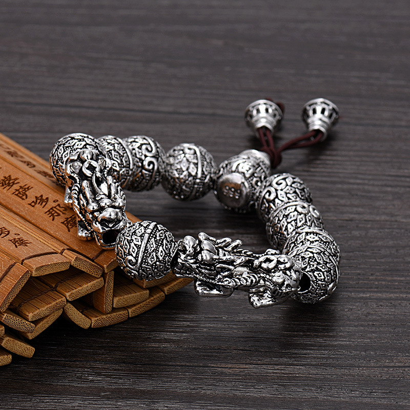 关公黑曜石麒麟吊坠男相似参谋越南沙金貔貅手链仿99黄金3d硬男款土豪