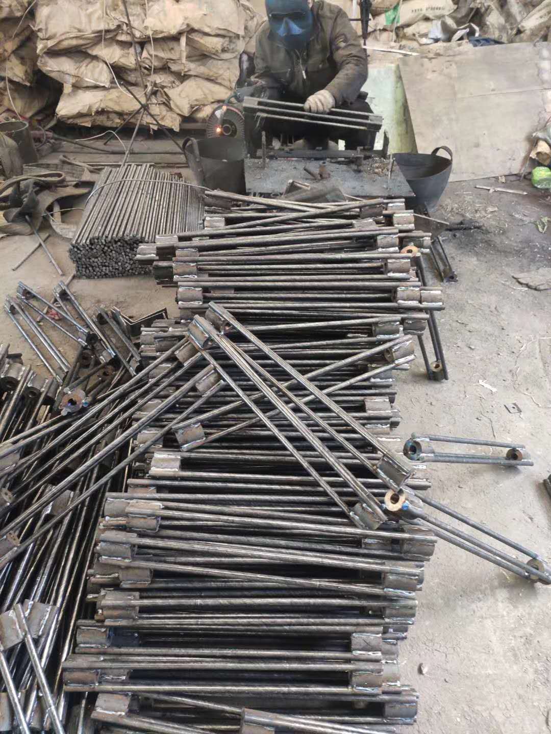 焊接花篮 工字钢外悬拉杆 花篮式悬挑梁斜拉杆