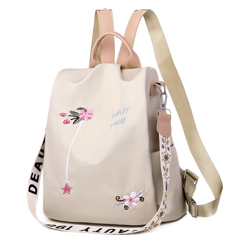 Casual Backpack for Women 2023 New Chinese Style Embroidery Anti-Theft Outdoor Travel Bag Lightweight Women's Backpack