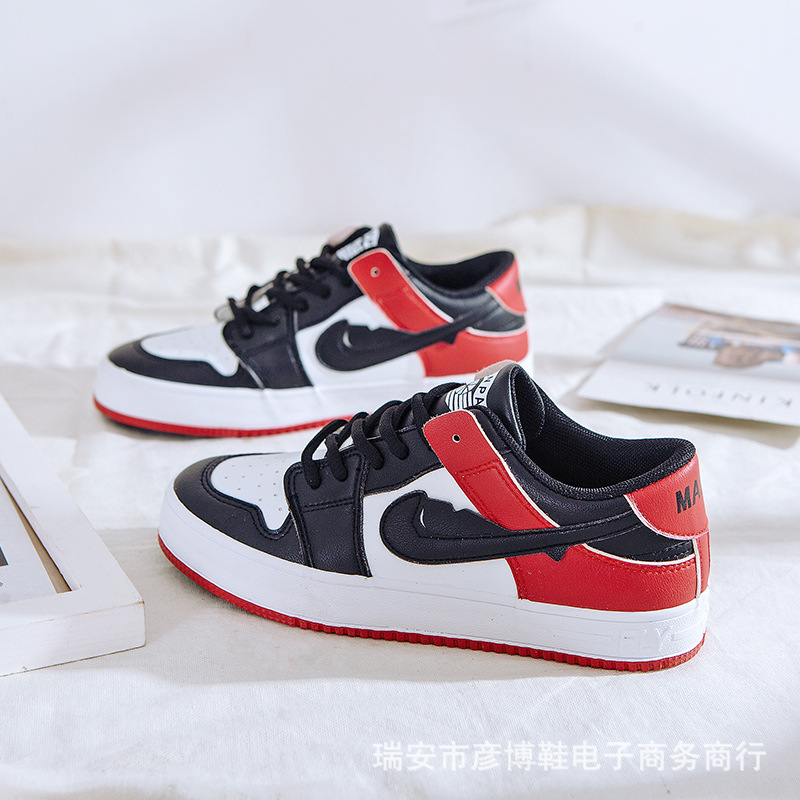 新2020女超纤小白鞋百搭aij款韩版ins网红透气小清新女皮鞋k1062