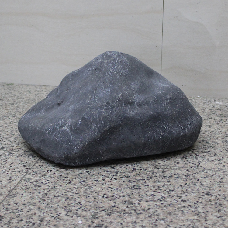 仿真假石头造景假山灰色摄影道具园林庭院装饰树脂假石