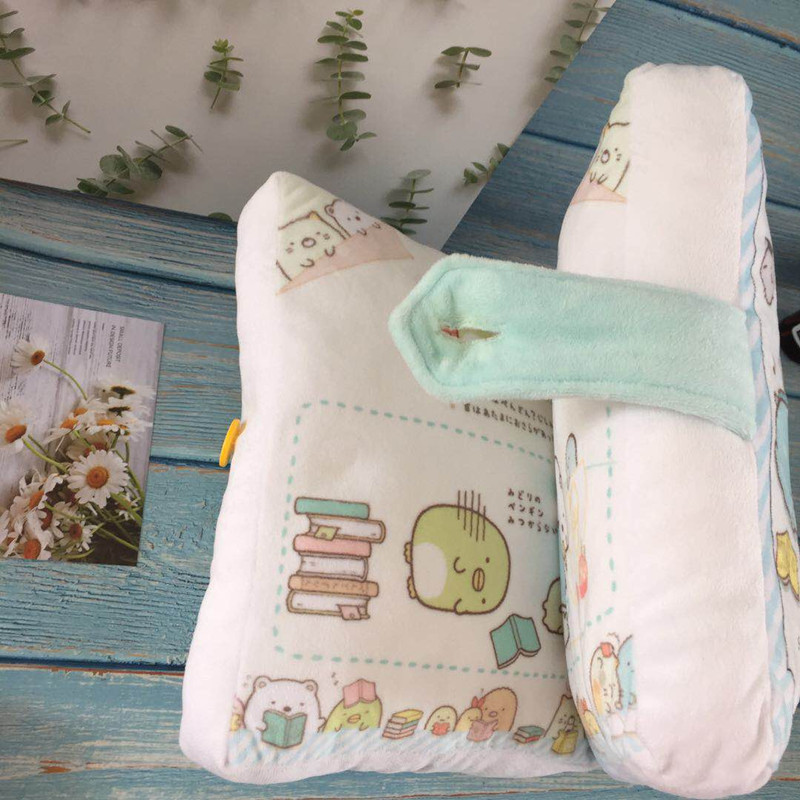 角落生物书本抱枕创意书形抱枕靠垫午睡枕头展开可折叠印花可定制