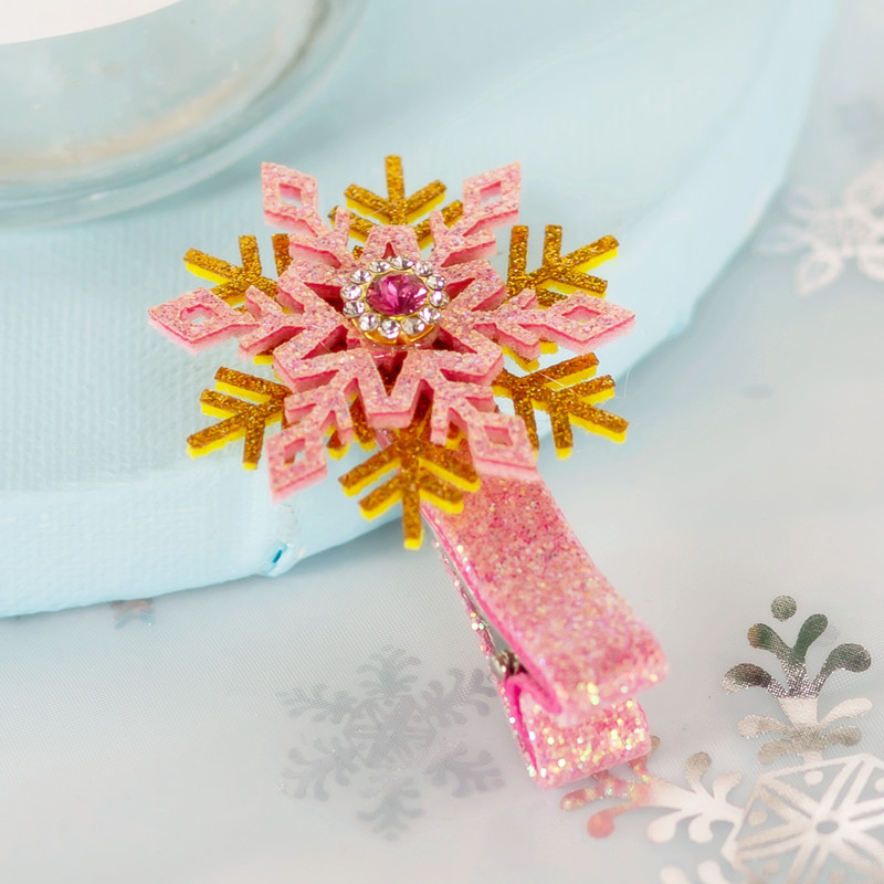 冰雪奇缘雪花发夹韩国儿童发饰宝宝发卡女童头饰公主小女孩刘海夹