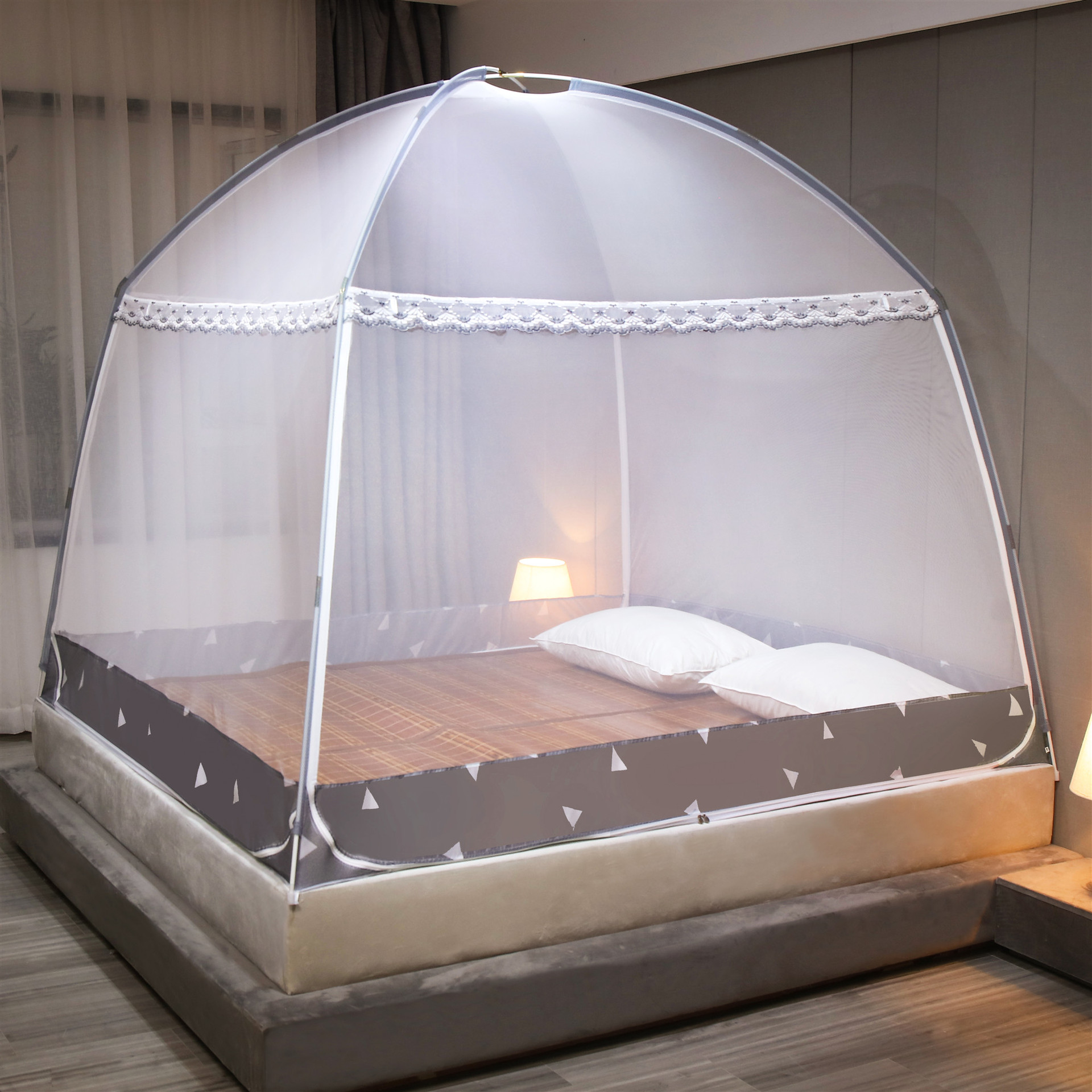 折叠蚊帐三开门