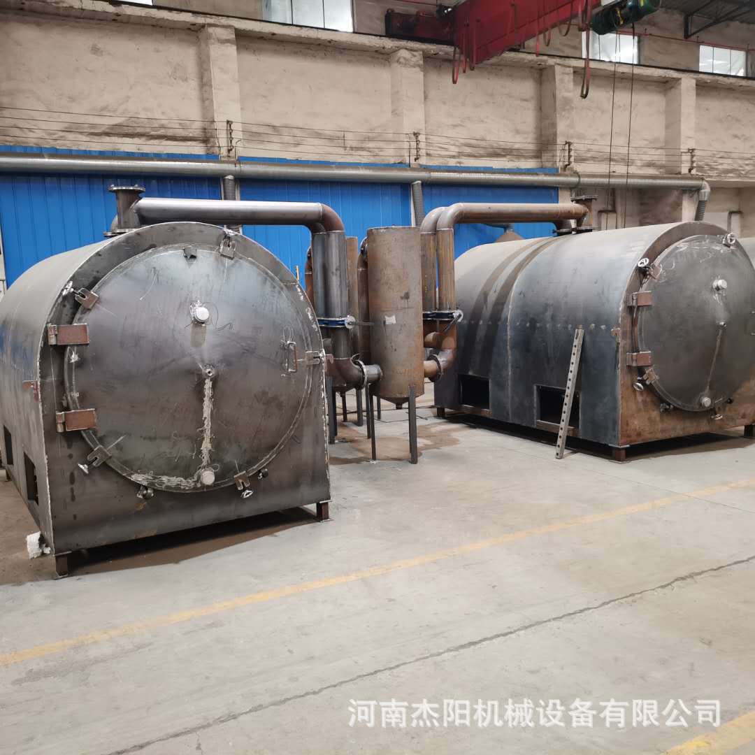 木头木材杂木炭化炉 双除尘卧式炭化炉 日产1吨烧烤炭