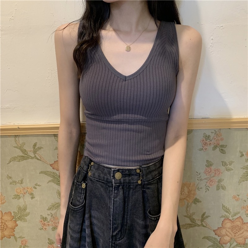 韩版修身百搭四季风长款吊带背心女2020新款内搭外穿打底衫上衣